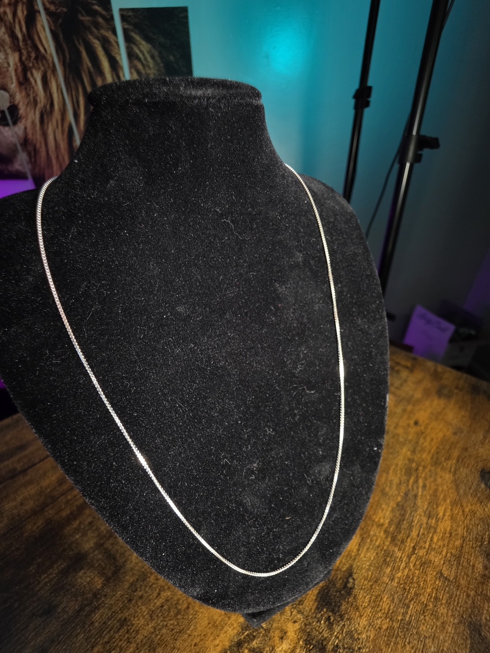 925 Silver Women’s Box Chain Necklace - Made In Italy